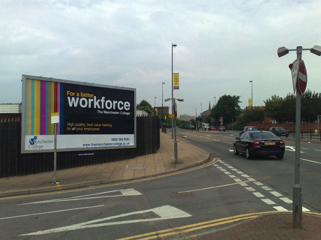 Manchester College Billboard Advertising